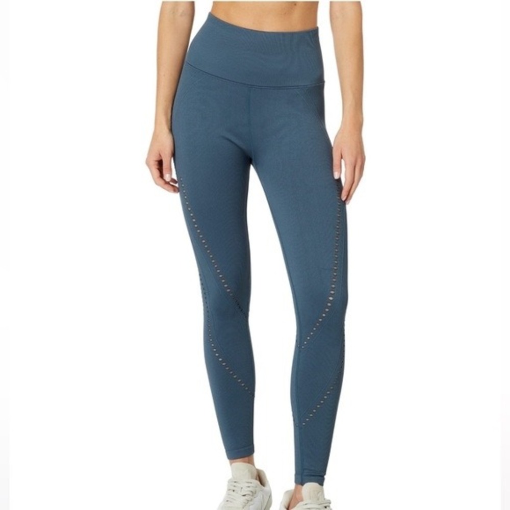 Spiritual Gangster‎ Thea 7/8 Seamless Leggings Blue High Waist M/L SP33677024